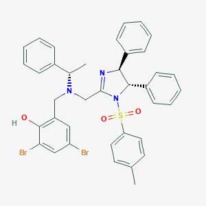 2,4-dibromo-6-[[[(4S,5S)-1-(4-methylphenyl)sulfonyl-4,5-diphenyl-4,5-dihydroimidazol-2-yl]methyl-[(1S)-1-phenylethyl]amino]methyl]phenol