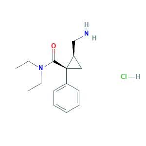 (1R,2S)-2-(aminomethyl)-N,N-diethyl-1-phenylcyclopropane-1-carboxamide;hydrochloride