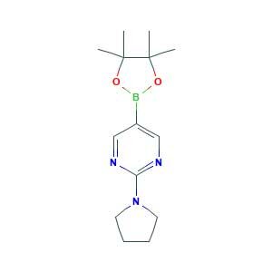 2-pyrrolidin-1-yl-5-(4,4,5,5-tetramethyl-1,3,2-dioxaborolan-2-yl)pyrimidine