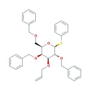 (2R,3S,4S,5R,6S)-3,5-bis(phenylmethoxy)-2-(phenylmethoxymethyl)-6-phenylsulfanyl-4-prop-2-enoxyoxane