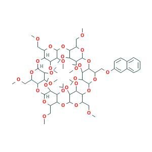 31,32,33,34,35,36,37,38,39,40,41,42-dodecamethoxy-5,10,15,20,25-pentakis(methoxymethyl)-30-(naphthalen-2-yloxymethyl)-2,4,7,9,12,14,17,19,22,24,27,29-dodecaoxaheptacyclo[26.2.2.23,6.28,11.213,16.218,21.223,26]dotetracontane