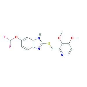 6-(difluoromethoxy)-2-[(3,4-dimethoxypyridin-2-yl)methylsulfanyl]-1H-benzimidazole