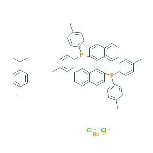 [1-[2-bis(4-methylphenyl)phosphanylnaphthalen-1-yl]naphthalen-2-yl]-bis(4-methylphenyl)phosphane;1-methyl-4-propan-2-ylbenzene;ruthenium(3+);dichloride
