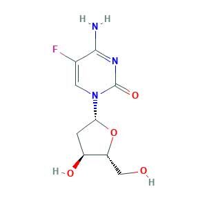 4-amino-5-fluoro-1-[(2R,4S,5R)-4-hydroxy-5-(hydroxymethyl)oxolan-2-yl]pyrimidin-2-one
