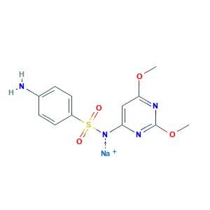 sodium;(4-aminophenyl)sulfonyl-(2,6-dimethoxypyrimidin-4-yl)azanide