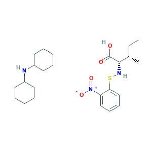 N-cyclohexylcyclohexanamine;(2S,3S)-3-methyl-2-[(2-nitrophenyl)sulfanylamino]pentanoic acid