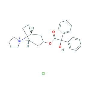 [(1R,5S)-spiro[8-azoniabicyclo[3.2.1]octane-8,1'-azolidin-1-ium]-3-yl] 2-hydroxy-2,2-diphenylacetate;chloride