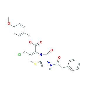 (4-methoxyphenyl)methyl (6R,7R)-3-(chloromethyl)-8-oxo-7-[(2-phenylacetyl)amino]-5-thia-1-azabicyclo[4.2.0]oct-2-ene-2-carboxylate