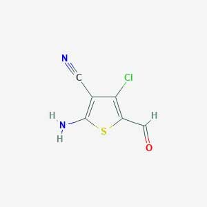 2-amino-4-chloro-5-formylthiophene-3-carbonitrile