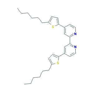 4-(5-hexylthiophen-2-yl)-2-[4-(5-hexylthiophen-2-yl)pyridin-2-yl]pyridine