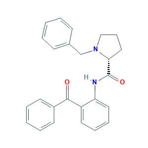 (2R)-N-(2-benzoylphenyl)-1-benzylpyrrolidine-2-carboxamide