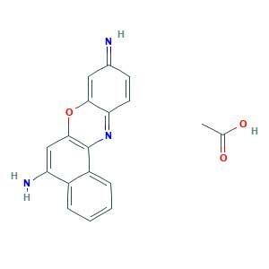 acetic acid;9-iminobenzo[a]phenoxazin-5-amine