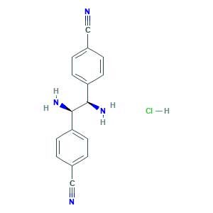 4-[(1R,2R)-1,2-diamino-2-(4-cyanophenyl)ethyl]benzonitrile;hydrochloride
