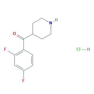 (2,4-difluorophenyl)-piperidin-4-ylmethanone;hydrochloride