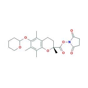 (2,5-dioxopyrrolidin-1-yl) (2R)-2,5,7,8-tetramethyl-6-(oxan-2-yloxy)-3,4-dihydrochromene-2-carboxylate