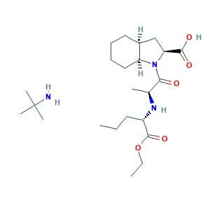 (2S,3aS,7aS)-1-[(2S)-2-[[(2S)-1-ethoxy-1-oxopentan-2-yl]amino]propanoyl]-2,3,3a,4,5,6,7,7a-octahydroindole-2-carboxylic acid;2-methylpropan-2-amine