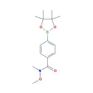 N-methoxy-N-methyl-4-(4,4,5,5-tetramethyl-1,3,2-dioxaborolan-2-yl)benzamide