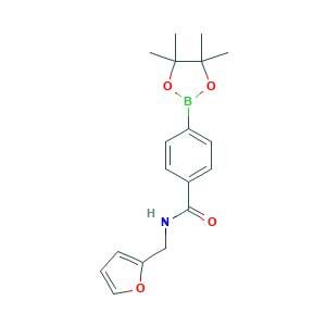 N-(furan-2-ylmethyl)-4-(4,4,5,5-tetramethyl-1,3,2-dioxaborolan-2-yl)benzamide