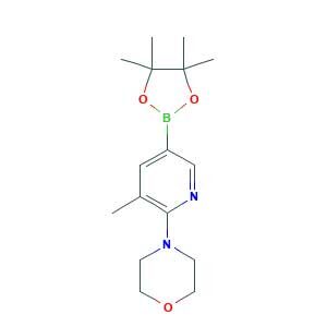 4-[3-methyl-5-(4,4,5,5-tetramethyl-1,3,2-dioxaborolan-2-yl)pyridin-2-yl]morpholine